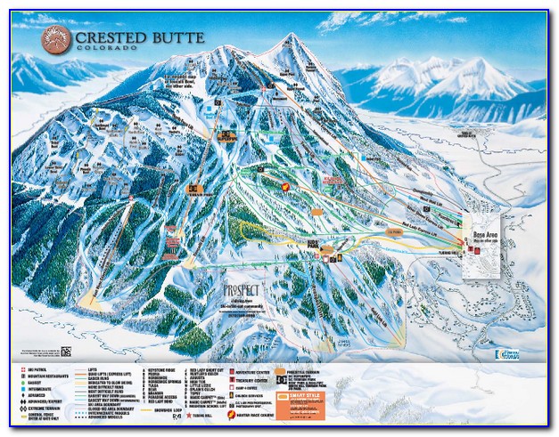 Crested Butte Map Of Colorado