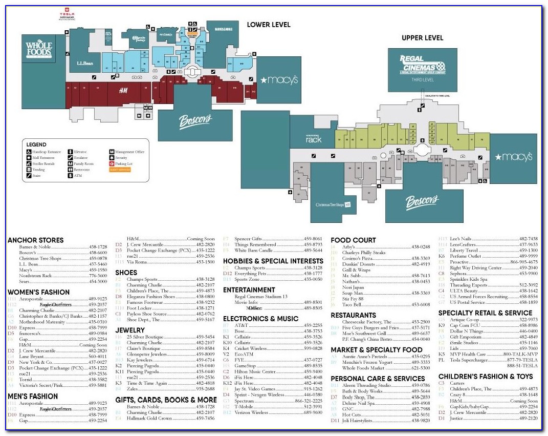 Crossgates Mall Floor Plan