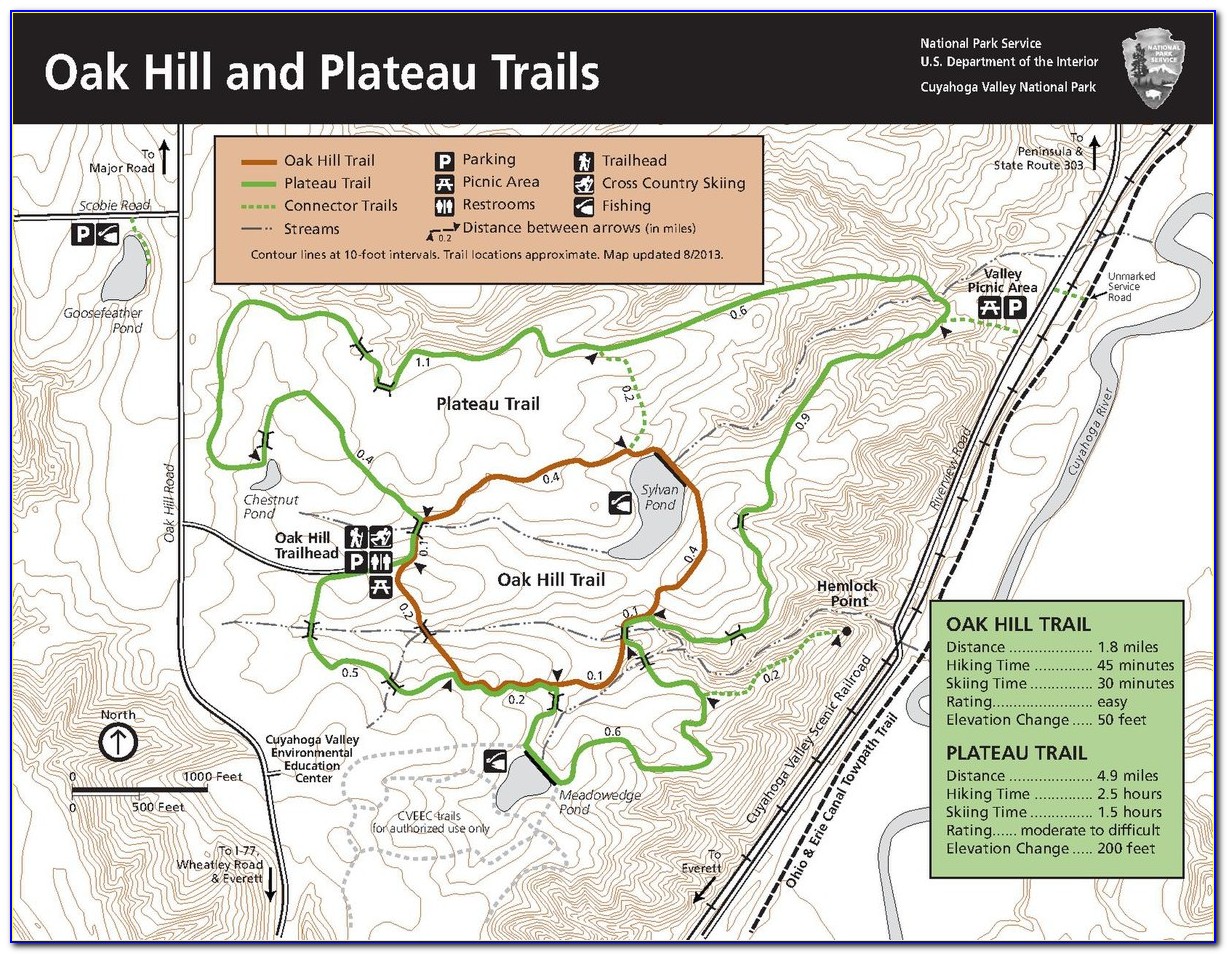Cuyahoga Valley National Park Towpath Map