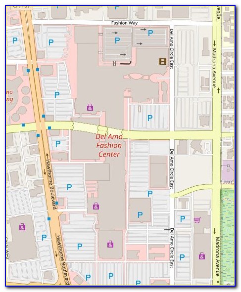 Del Amo Mall Parking Map