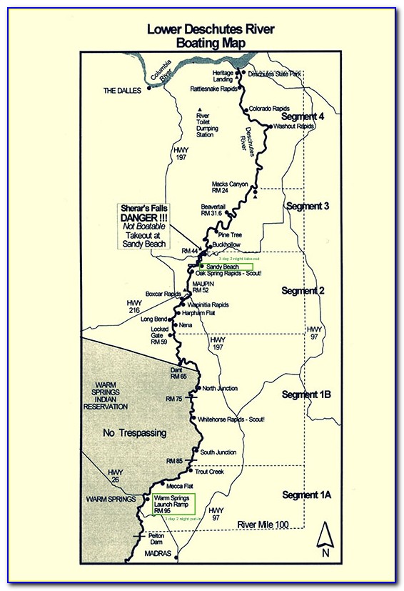 Deschutes River Map Sunriver