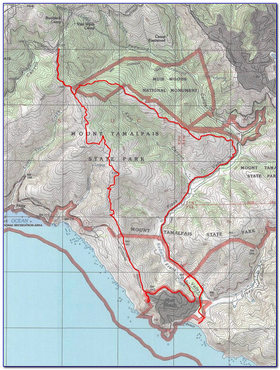 Dipsea Trail Run Map