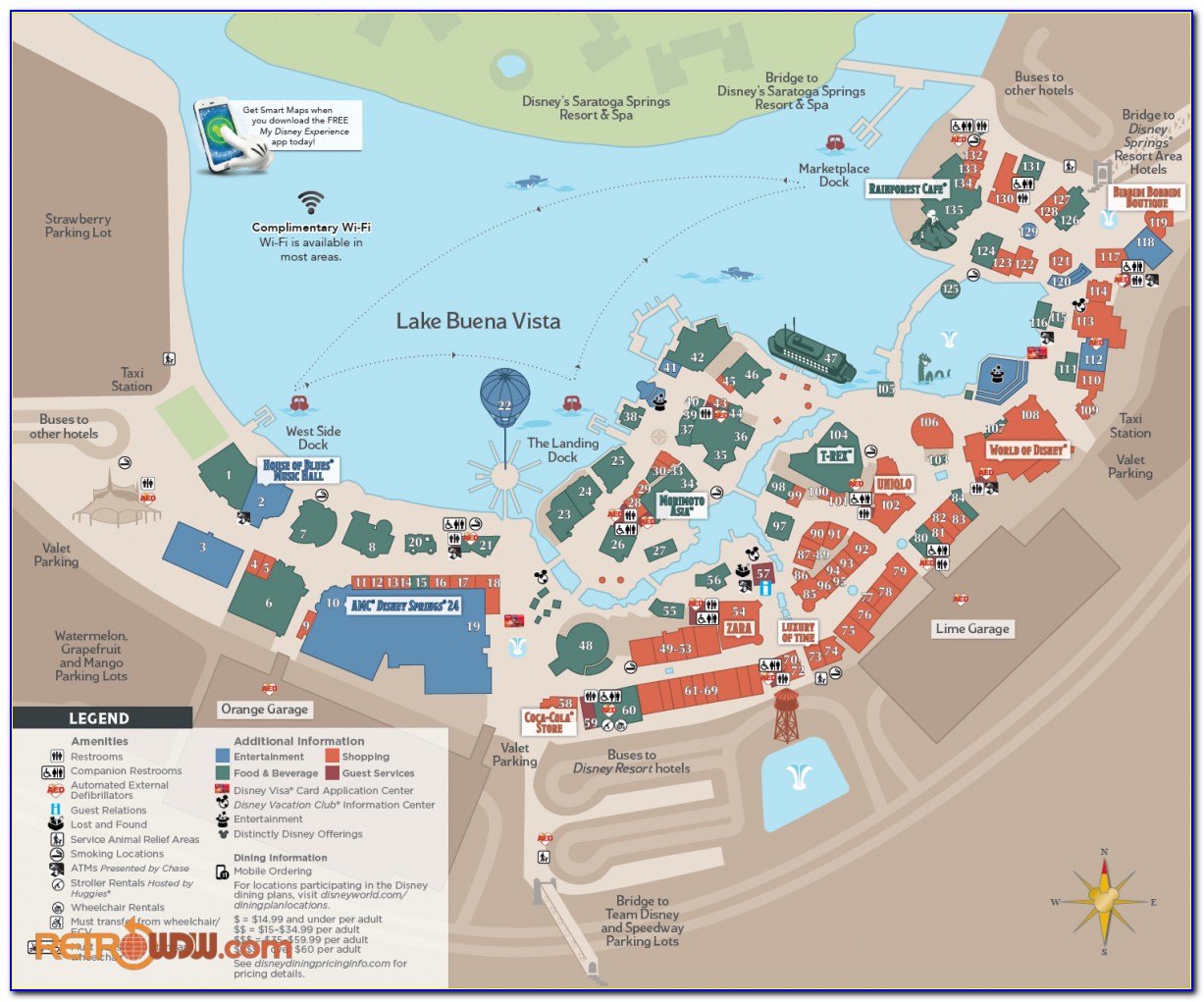 Disney Coronado Springs Hotel Map