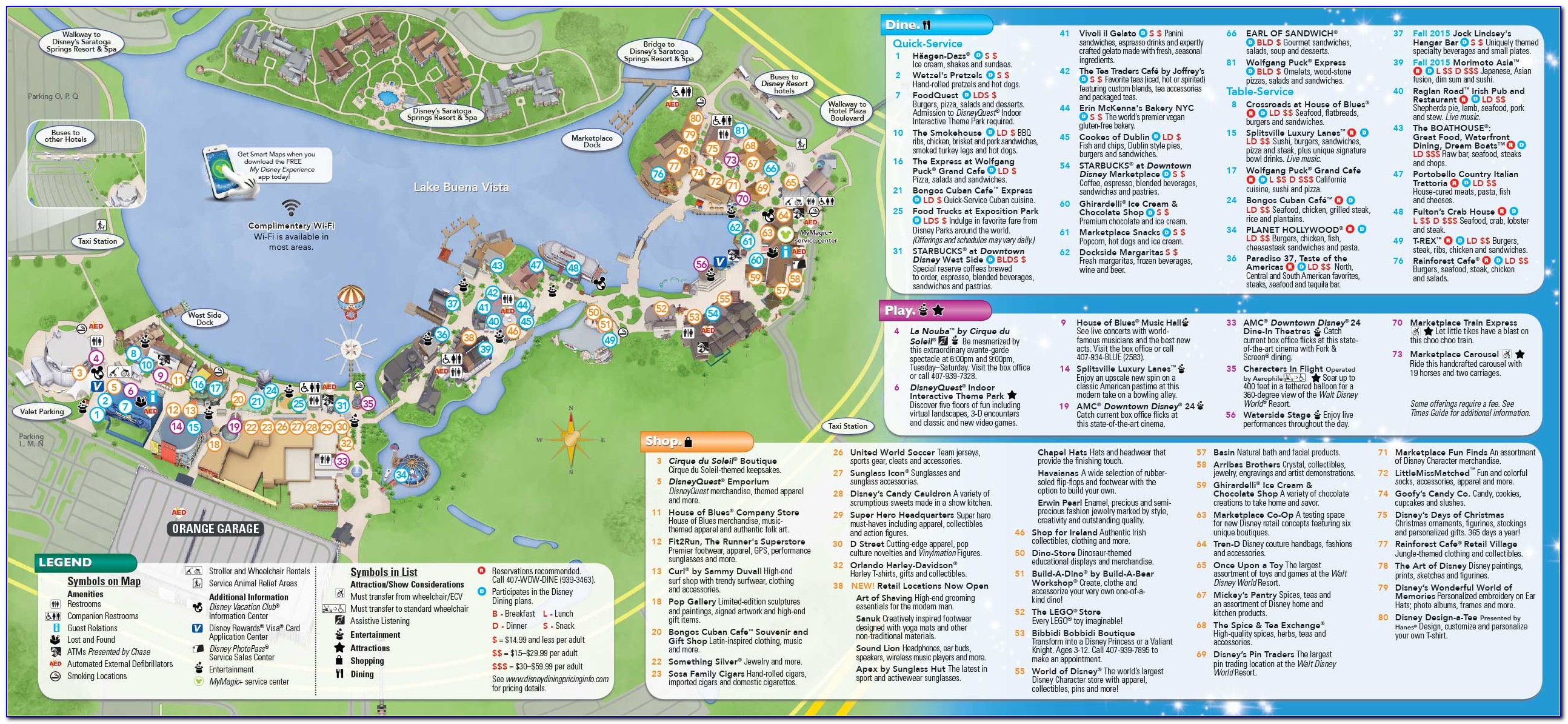 Disney Springs Map 2020 Pdf
