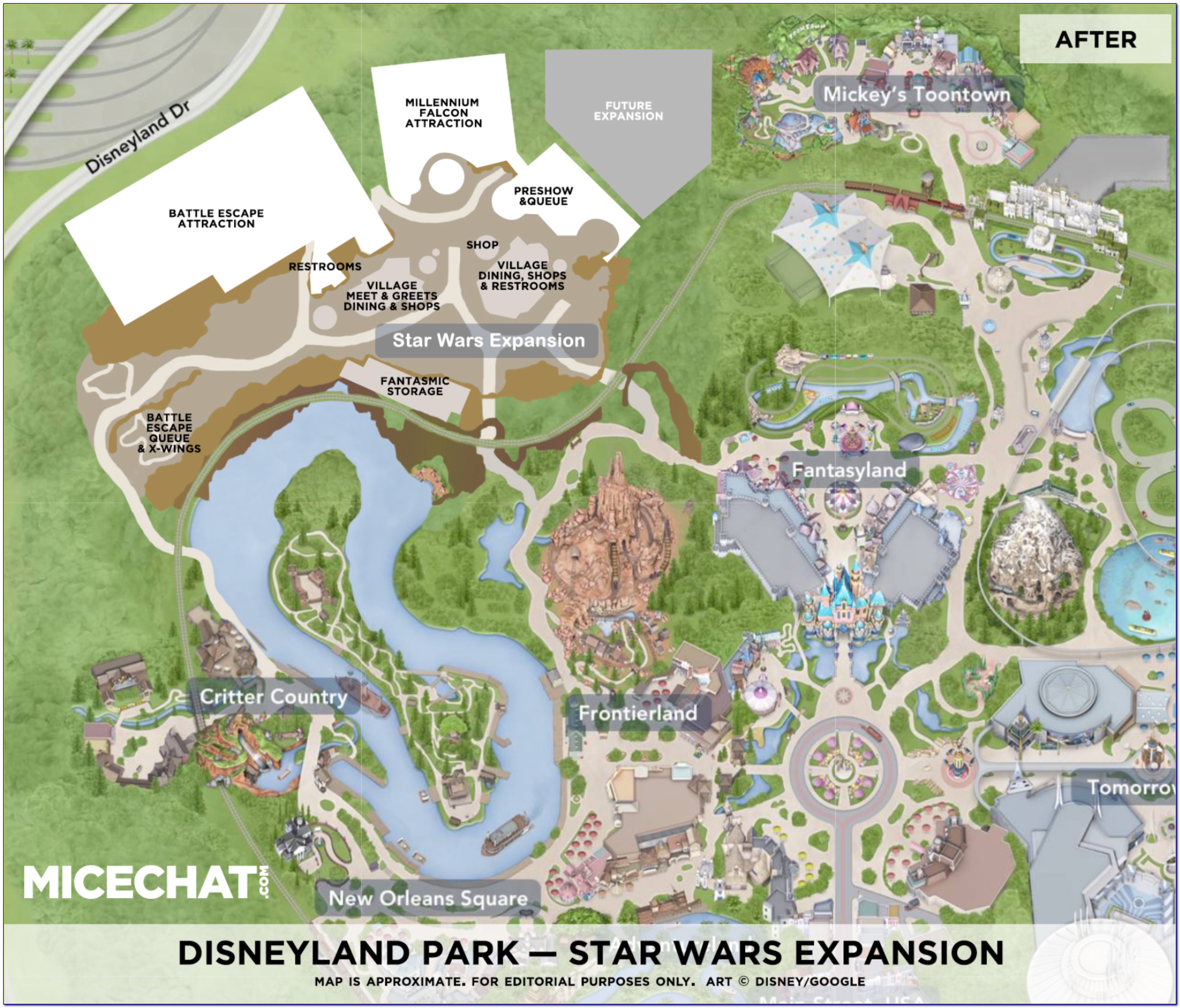 Disneyland Map 2019 Star Wars Land