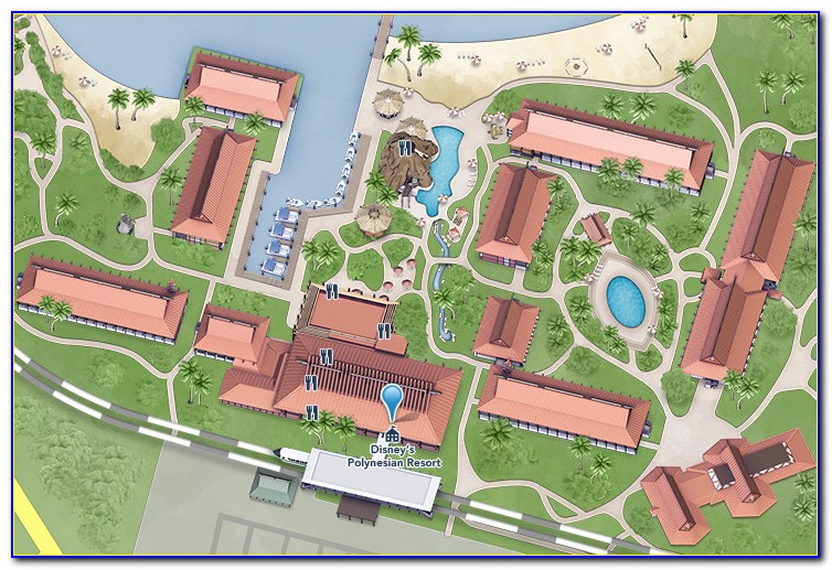 Disney's Polynesian Villas & Bungalows Resort Map