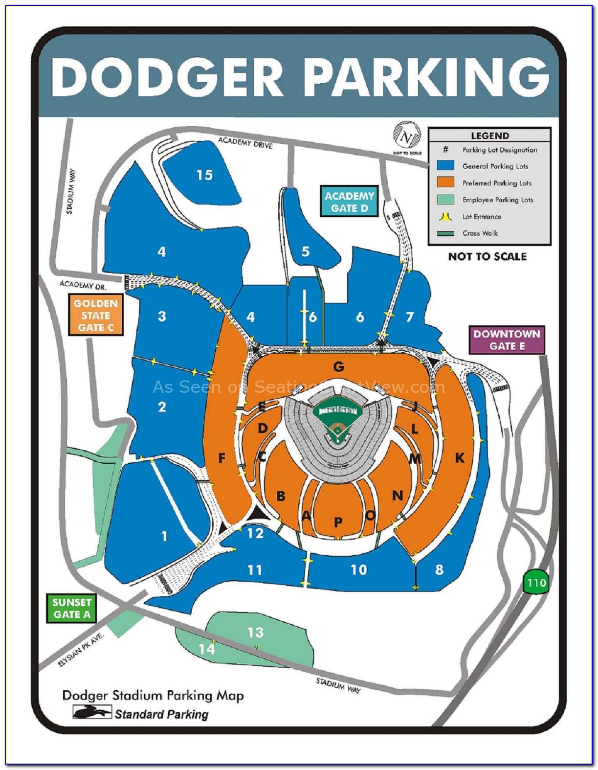 Dodgers Stadium Parking Map