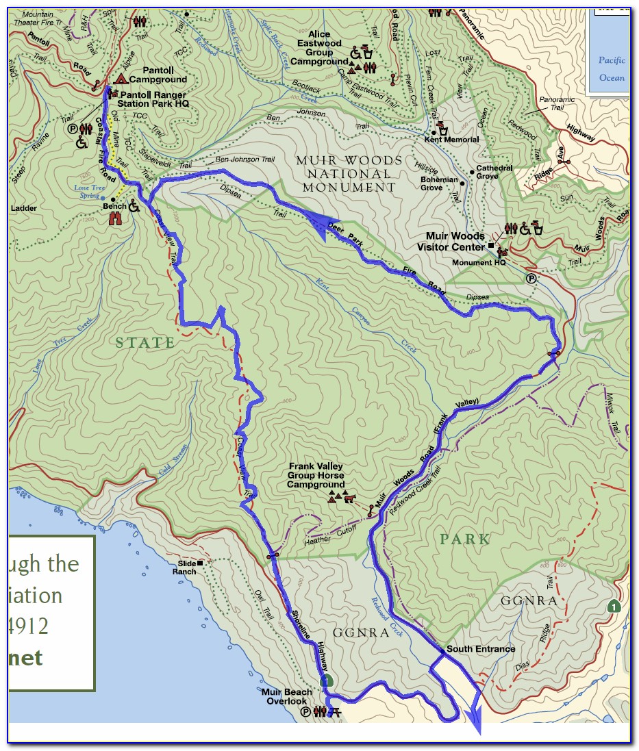 Double Dipsea Trail Map