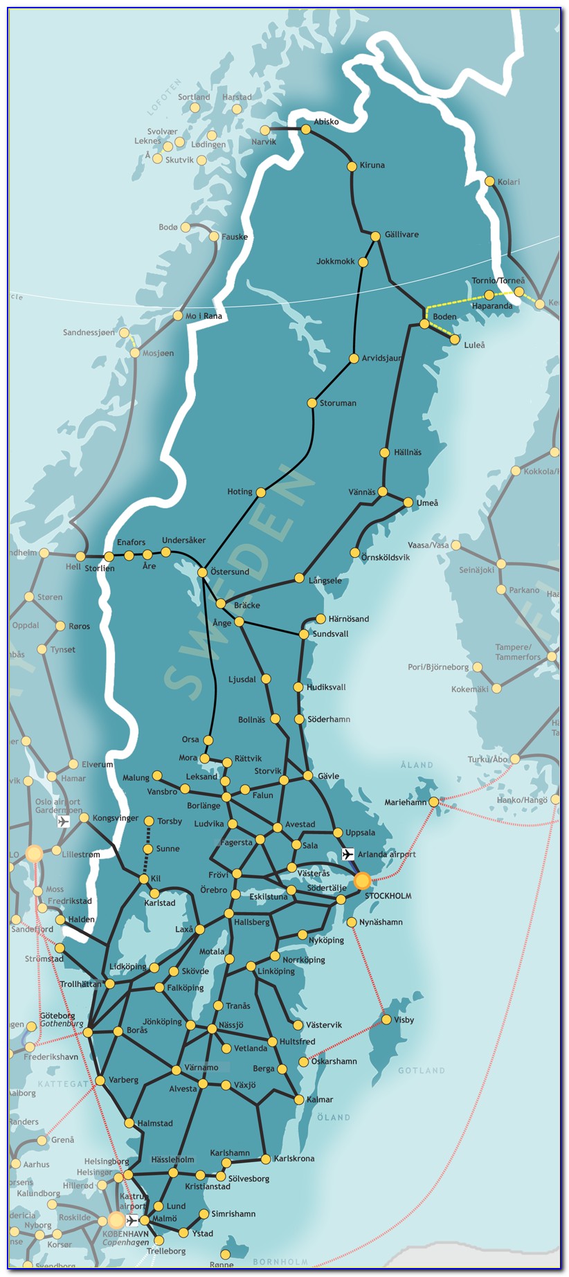 Eurail Benelux Pass Map