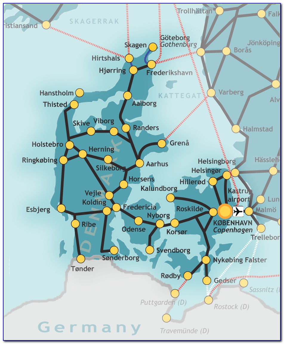 Eurail Scandinavia Pass Map