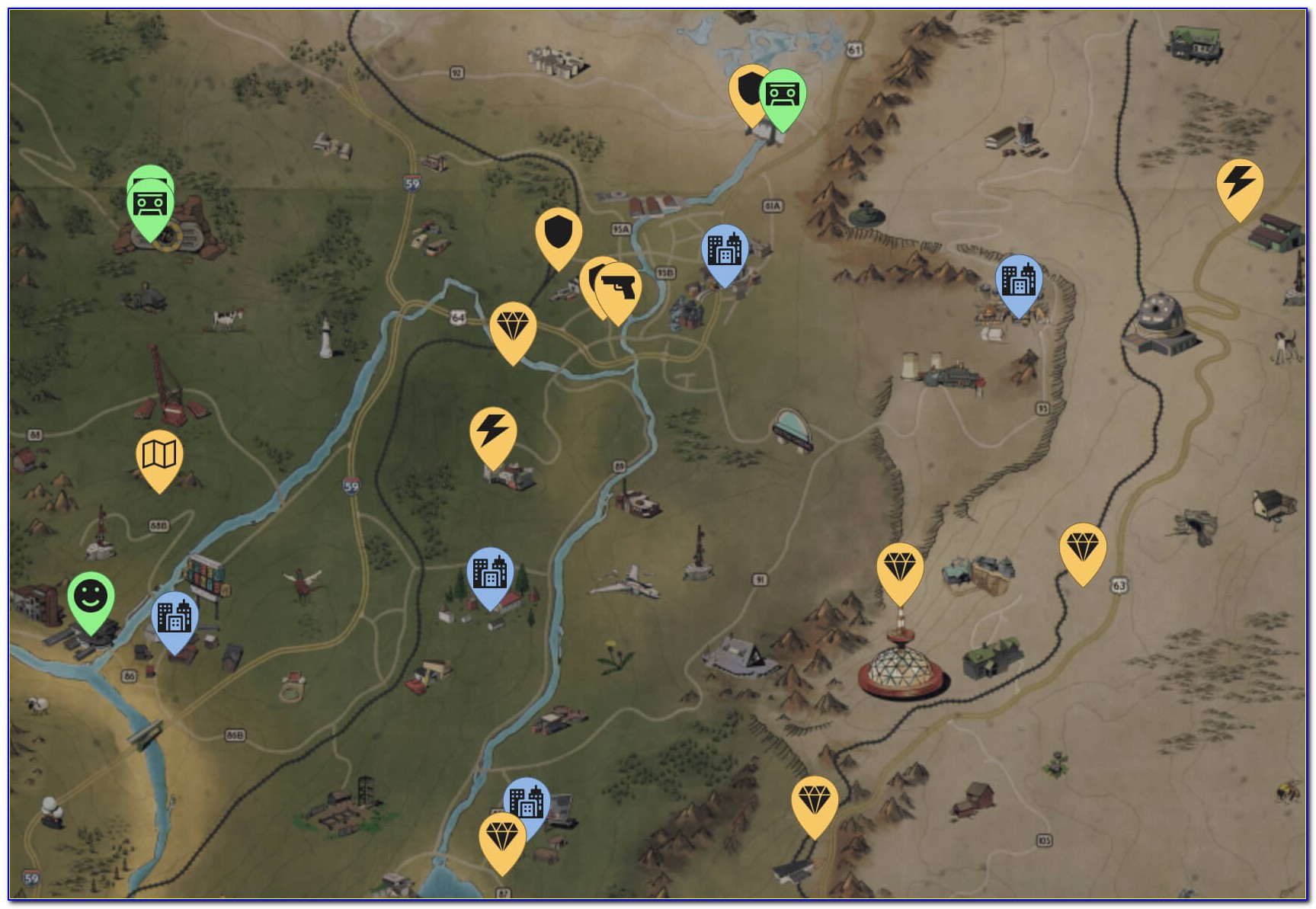 Fallout 76 Interactive Map Apk