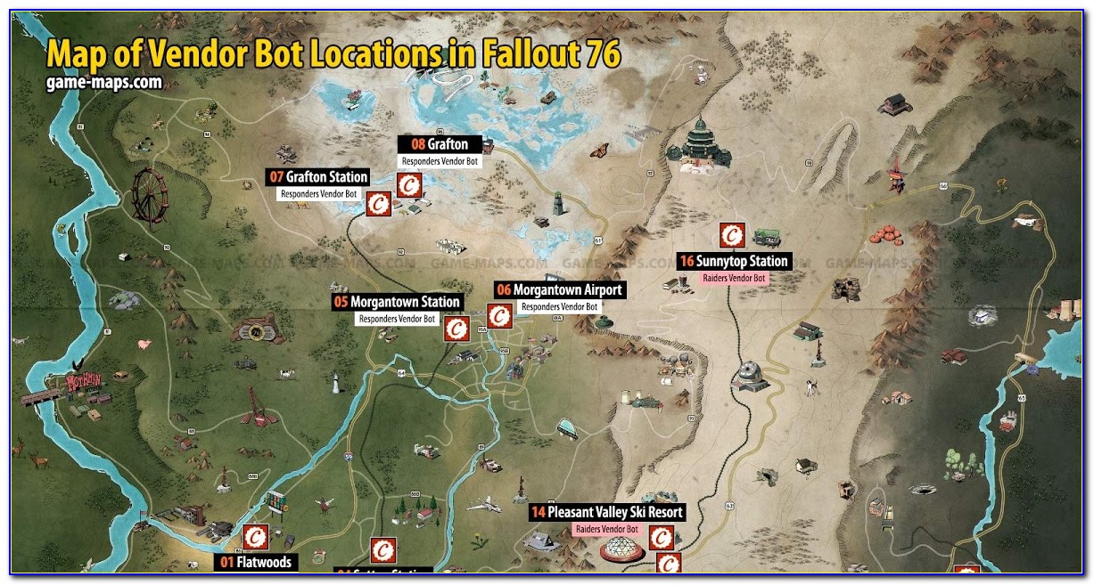 Fallout 76 Vendor Map Locations
