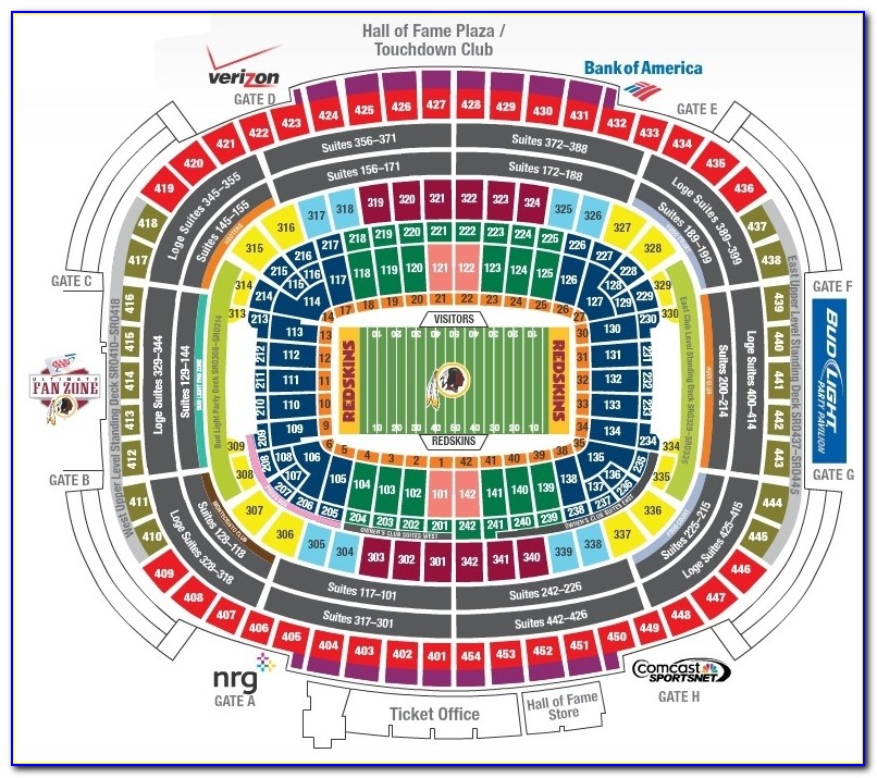 Fedex Field Seating Map Concert