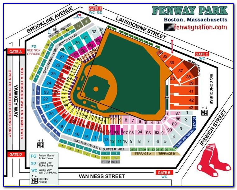 Fenway Seat Map 3d