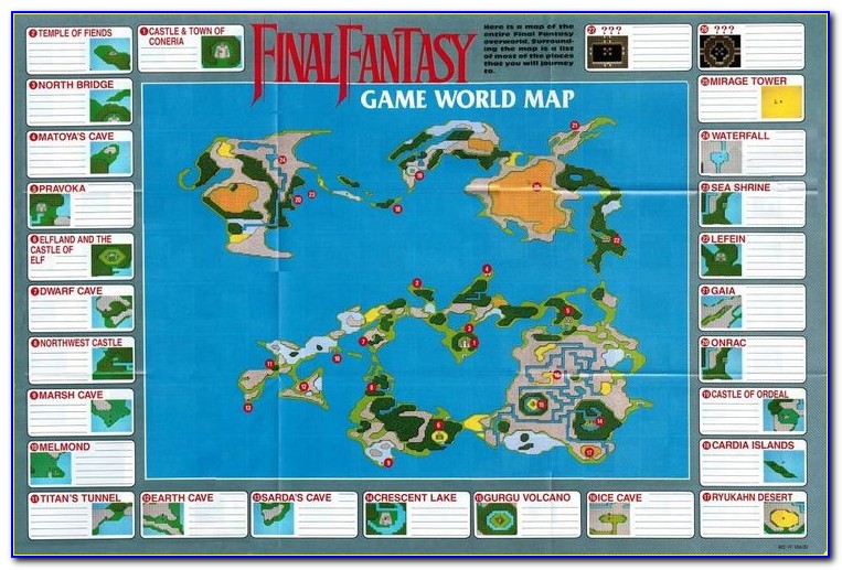 Ff1 World Map Labeled