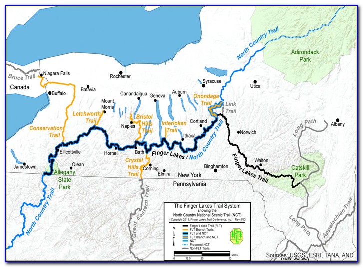 Finger Lakes Beer Trail Map 2019