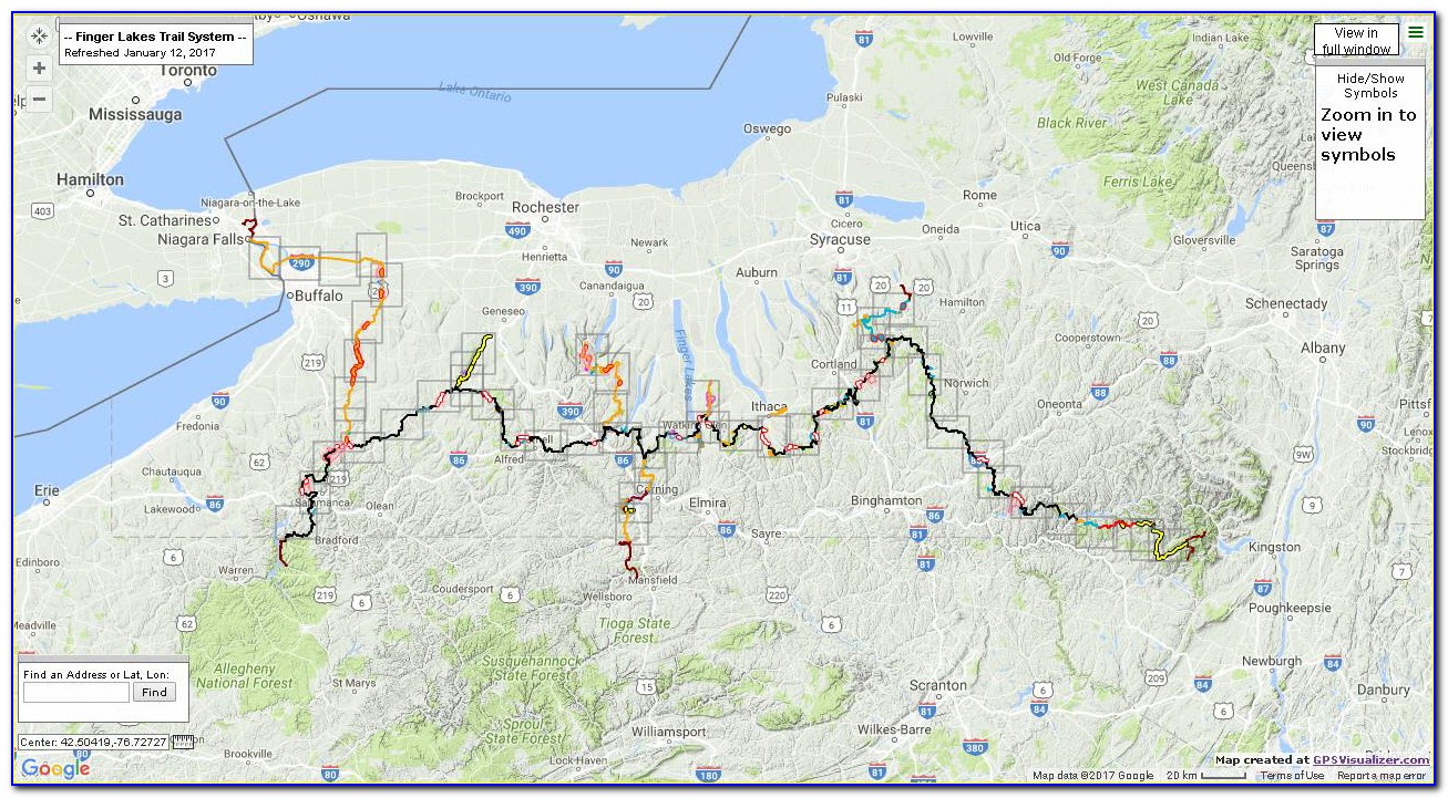 Finger Lakes Beer Trail Map 2020