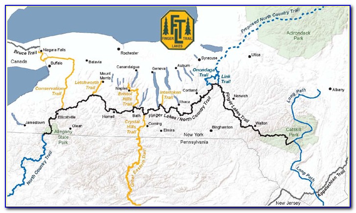 Finger Lakes Trail Map Hammondsport Ny