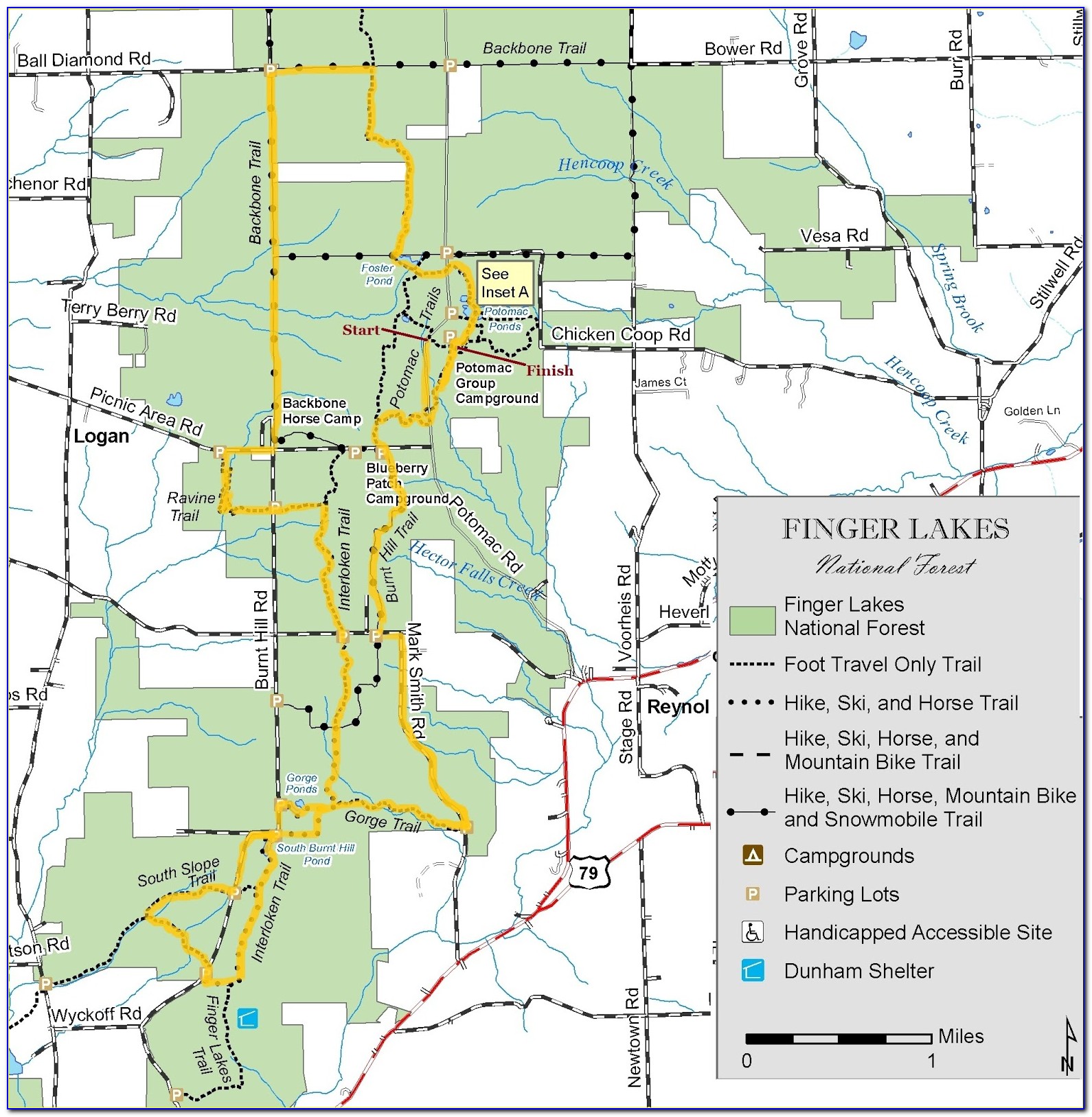 Finger Lakes Wine Trail Map 2020