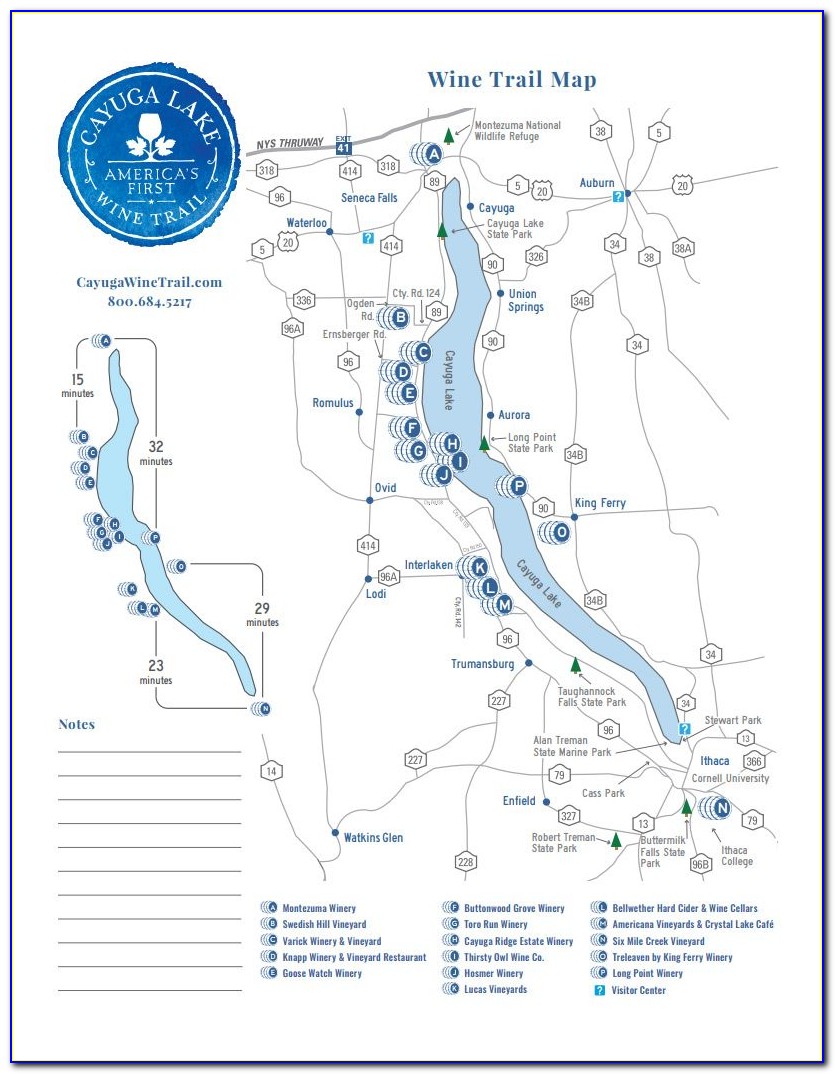 Finger Lakes Winery Map Pdf
