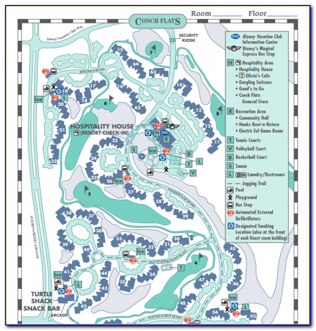 Fort Wilderness Campground Loop Map