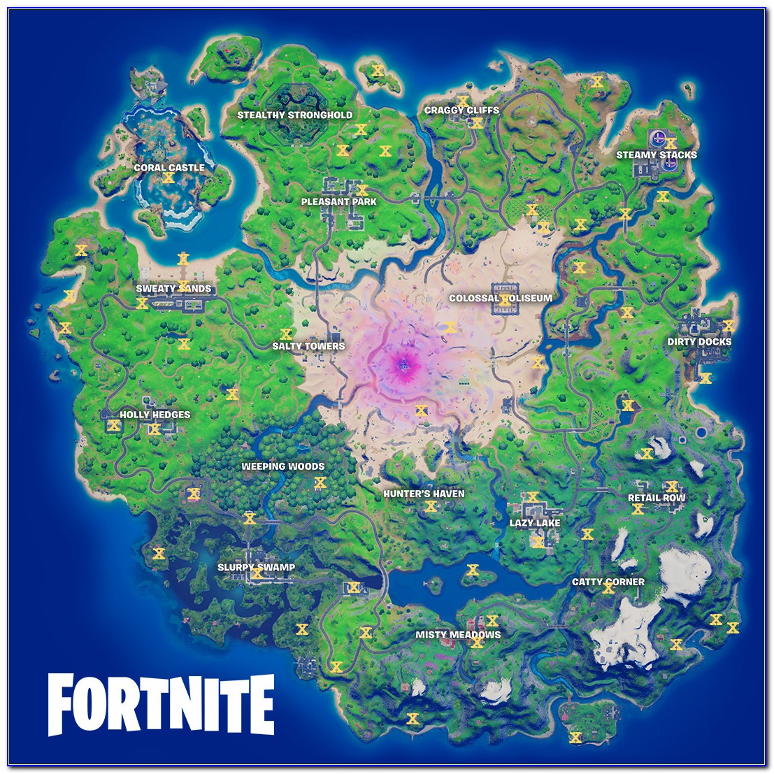 Fortnite Map Locations Chapter 2 Season 5