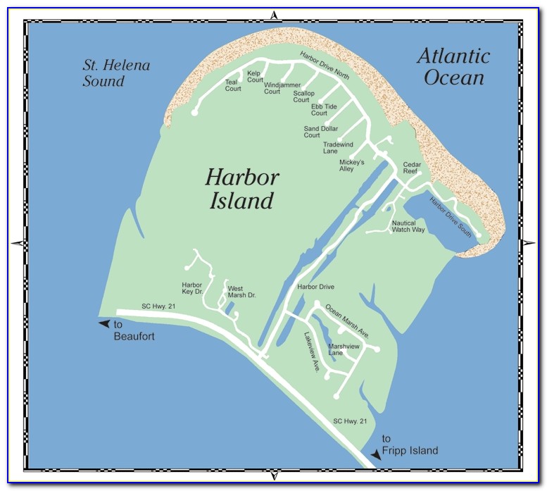 Fripp Island Street Map