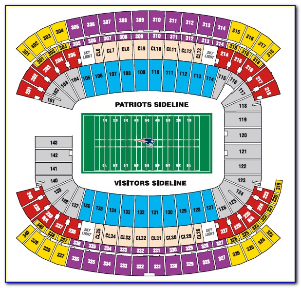 Gillette Stadium Seating Chart Interactive