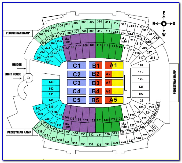 Gillette Stadium Seating Map Concert