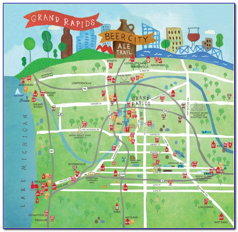 Grand Rapids Beer Map