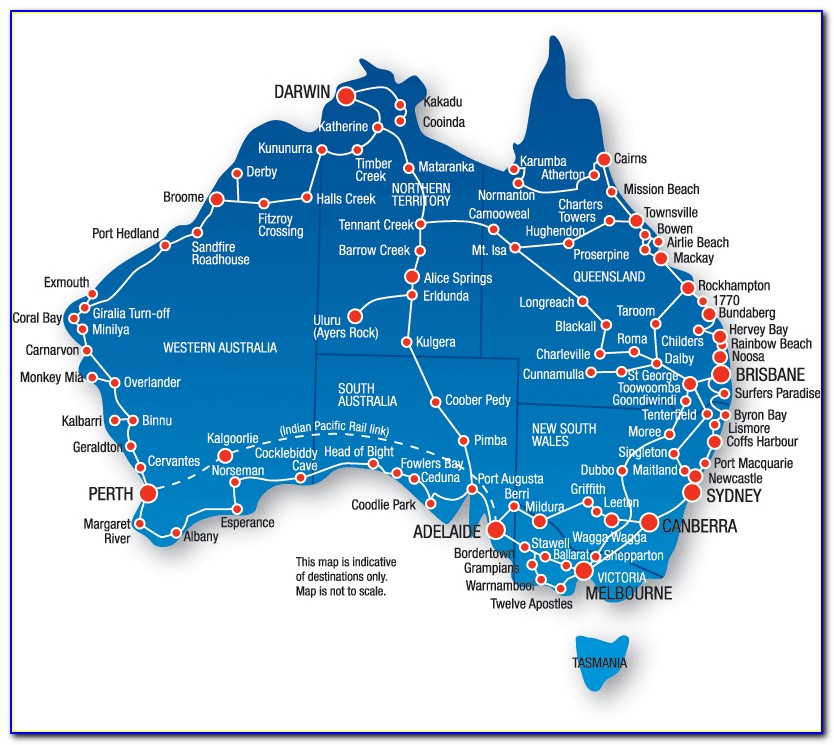 Greyhound Bus Route Map Australia