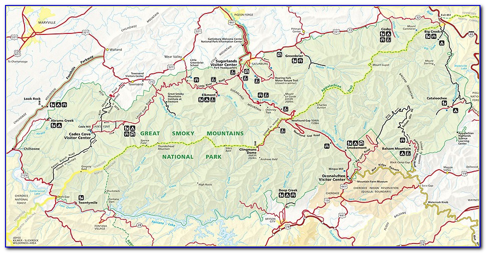 Gsmnp Backcountry Trail Map