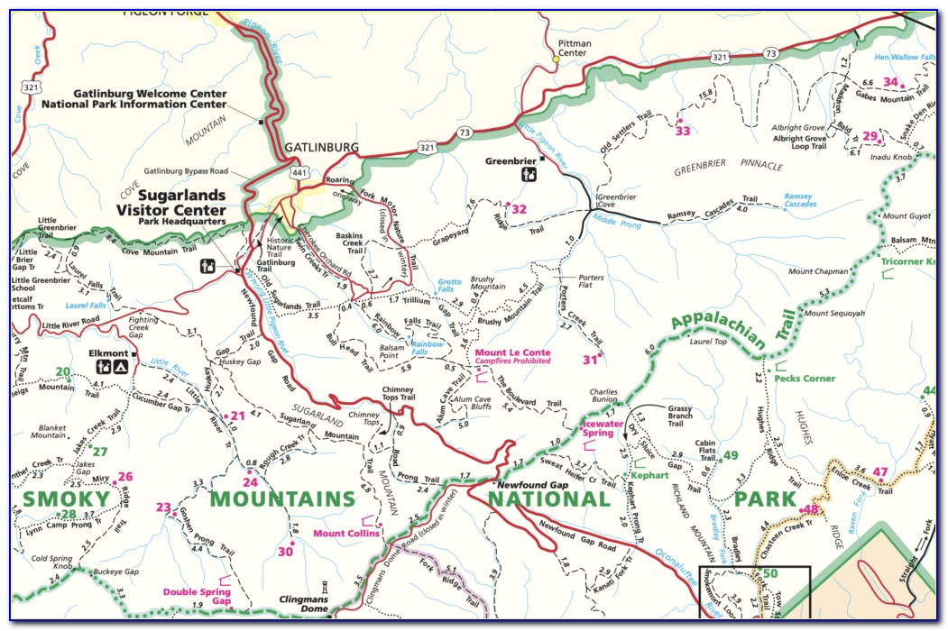 Gsmnp Trail Map Pdf