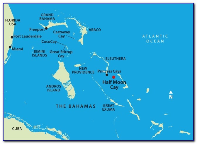 Half Moon Cay Cabana Map