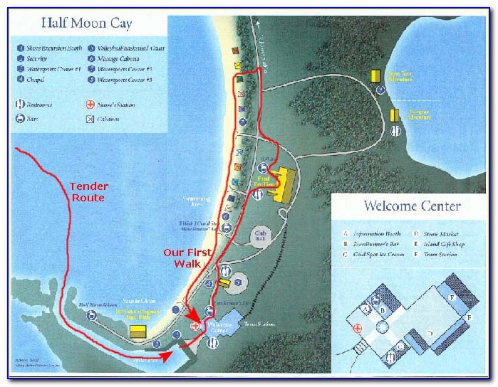 Half Moon Cay Map Bahamas