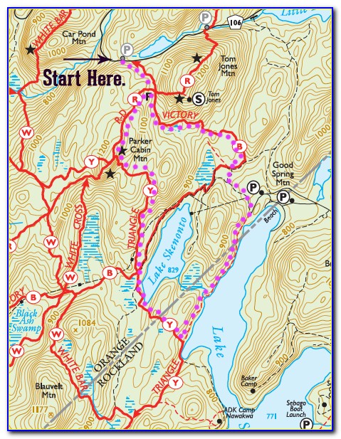 Harriman State Park Hiking Map