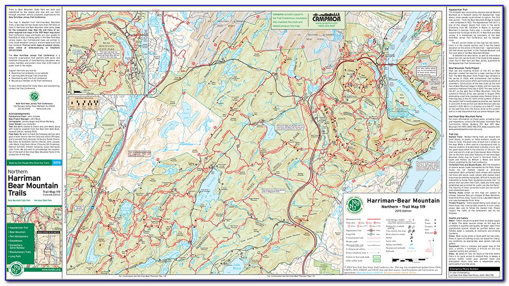 Harriman State Park Trail Map App