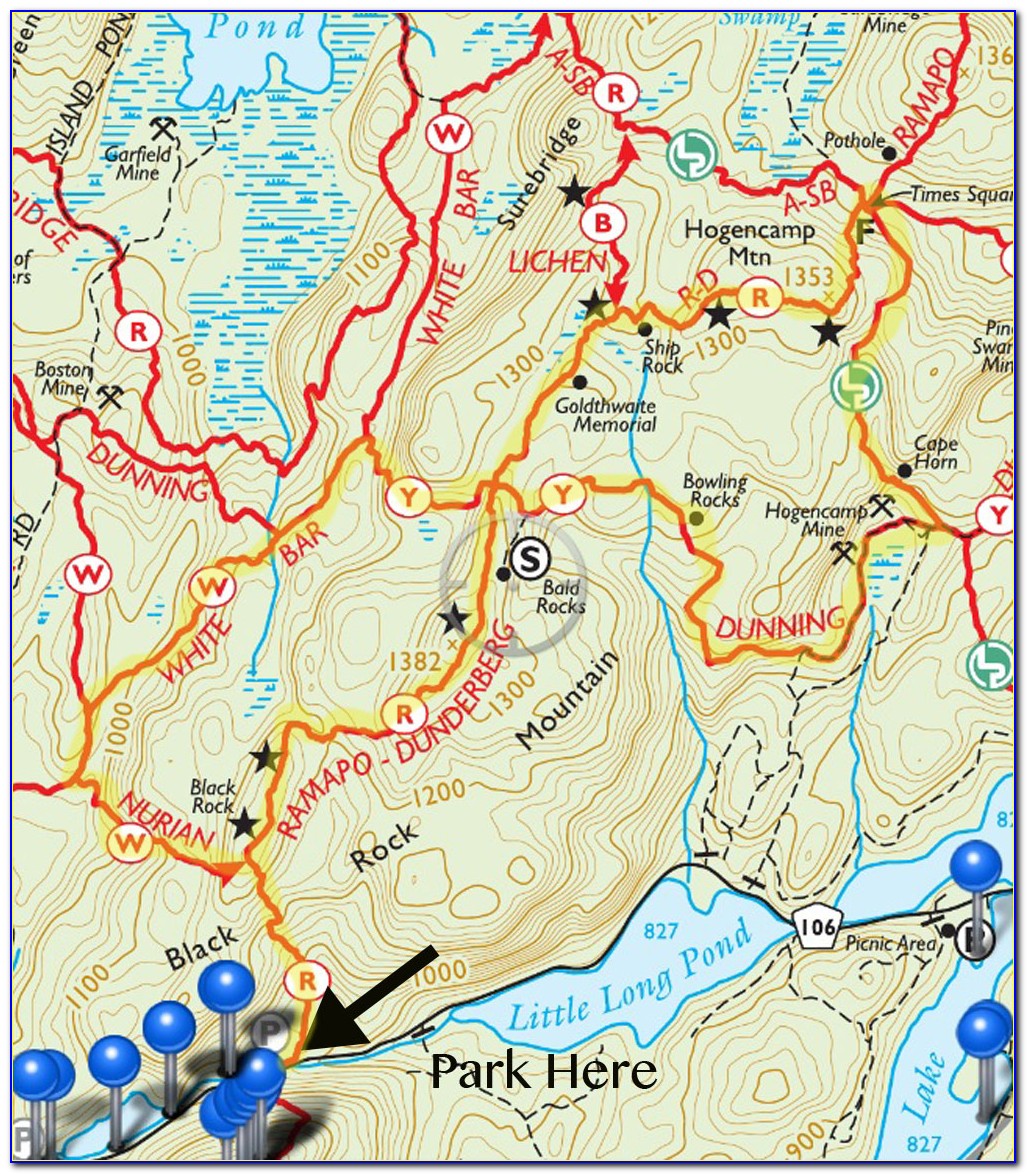 Harriman State Park Trail Map