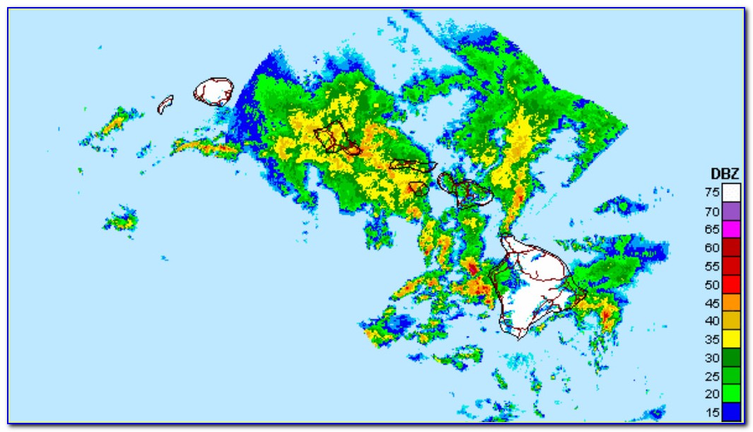 Hawaii Surface Weather Map
