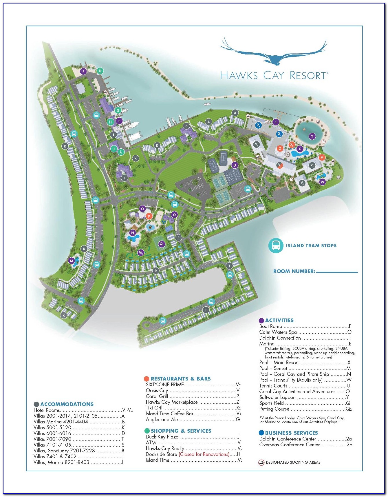 Hawks Cay Resort Map