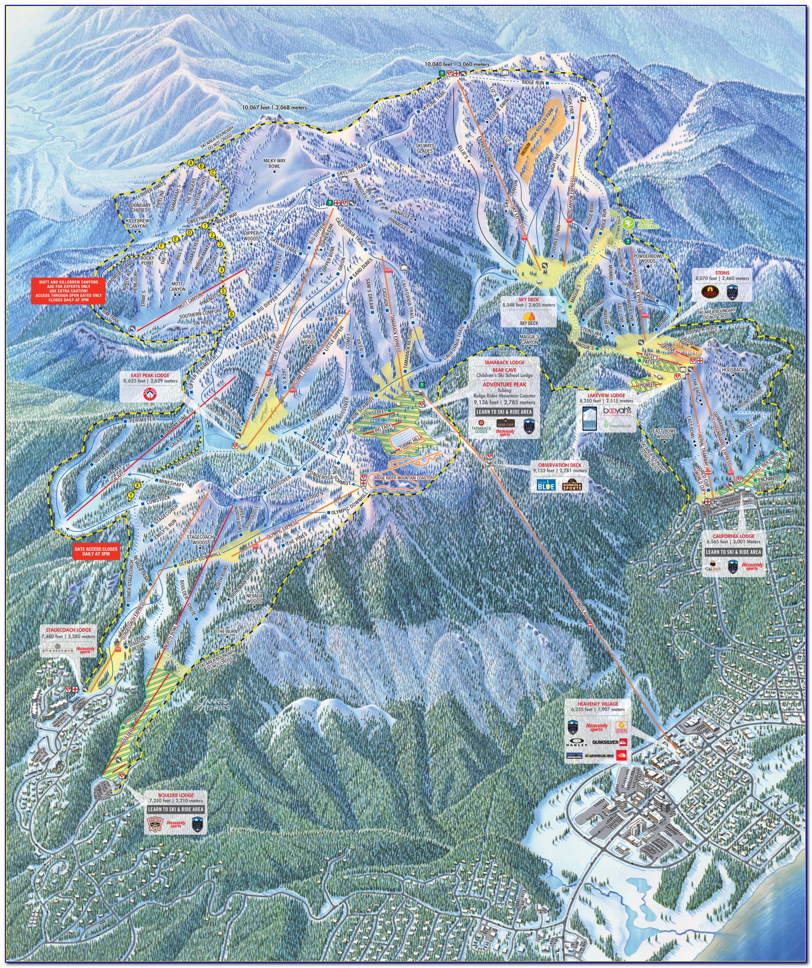 Heavenly Ski Resort Directions
