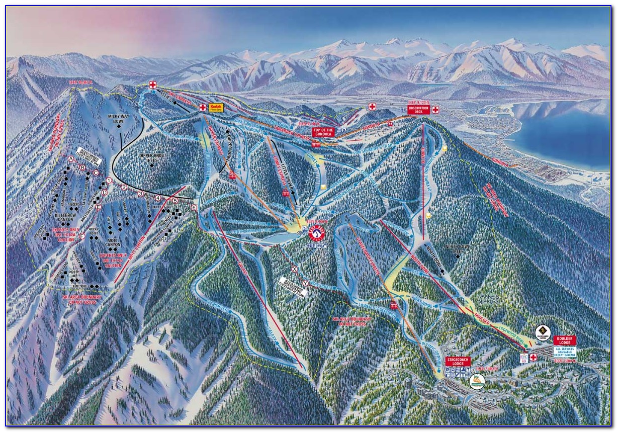 Heavenly Ski Resort Lodging Map