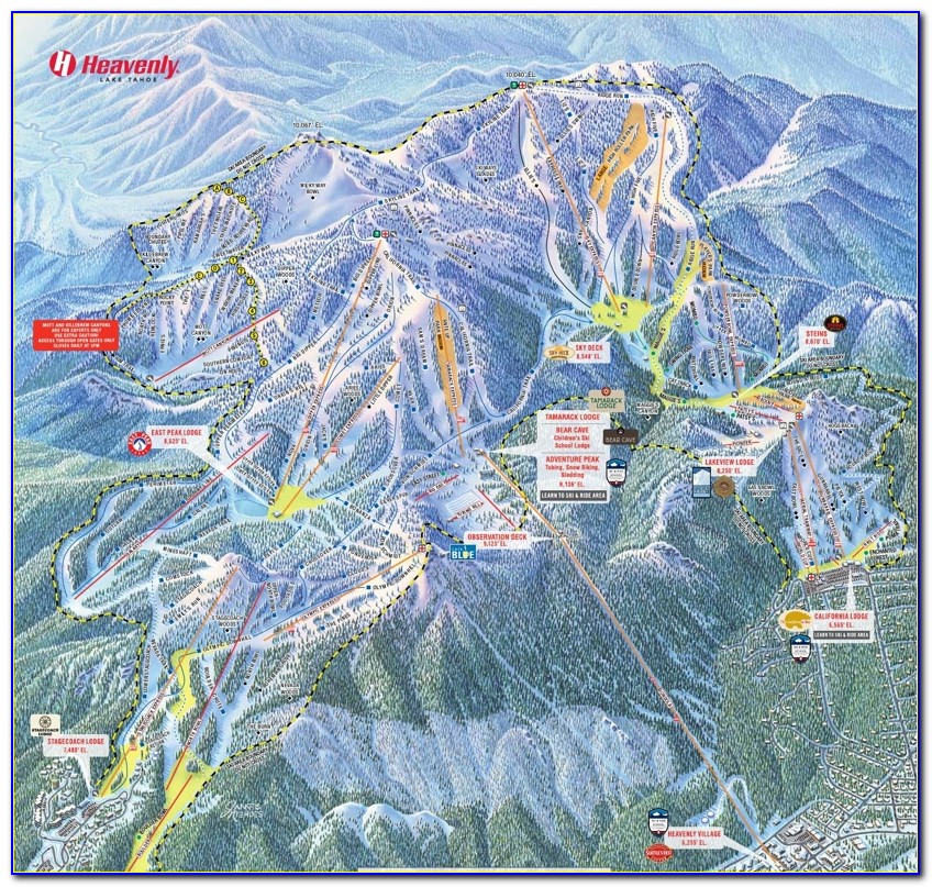Heavenly Ski Resort Map App