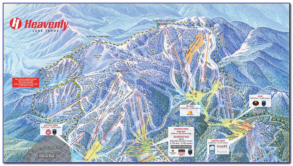 Heavenly Ski Resort Village Map