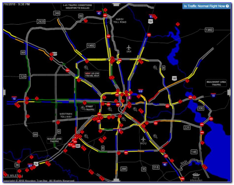 Houston Road Closures Map Today