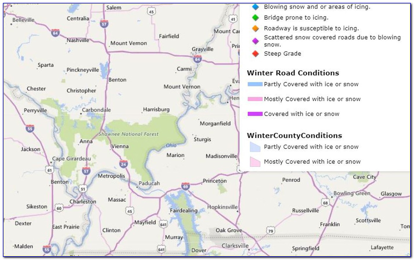Idot Road Conditions Map Indiana
