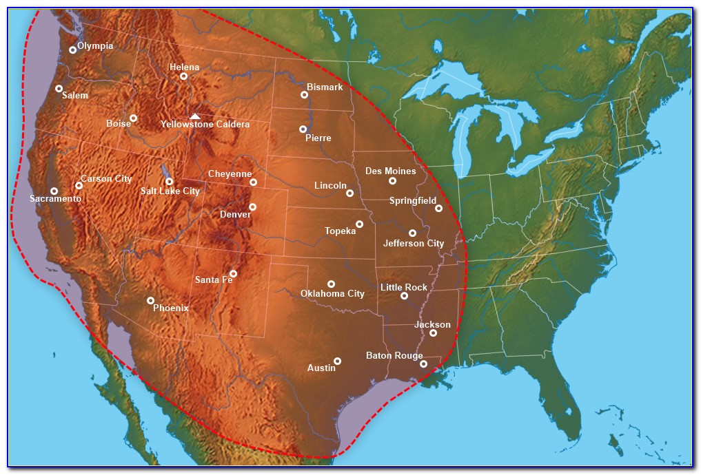 If Yellowstone Erupts Where Would Be Safe Map