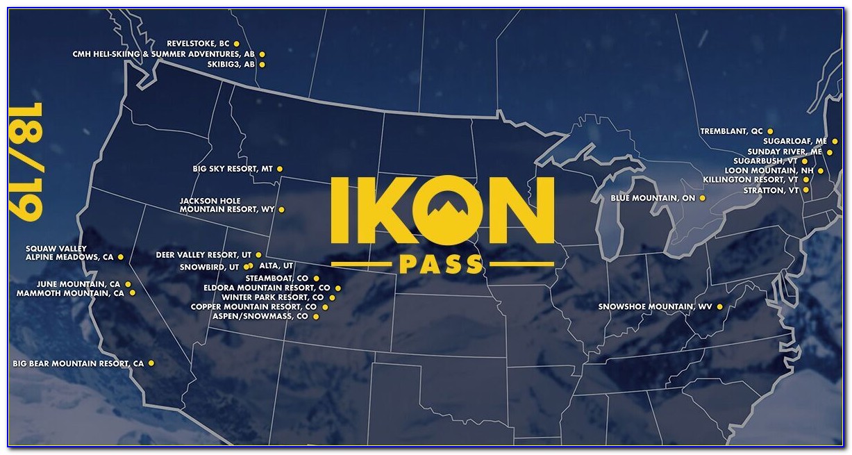 Ikon Pass Map Colorado