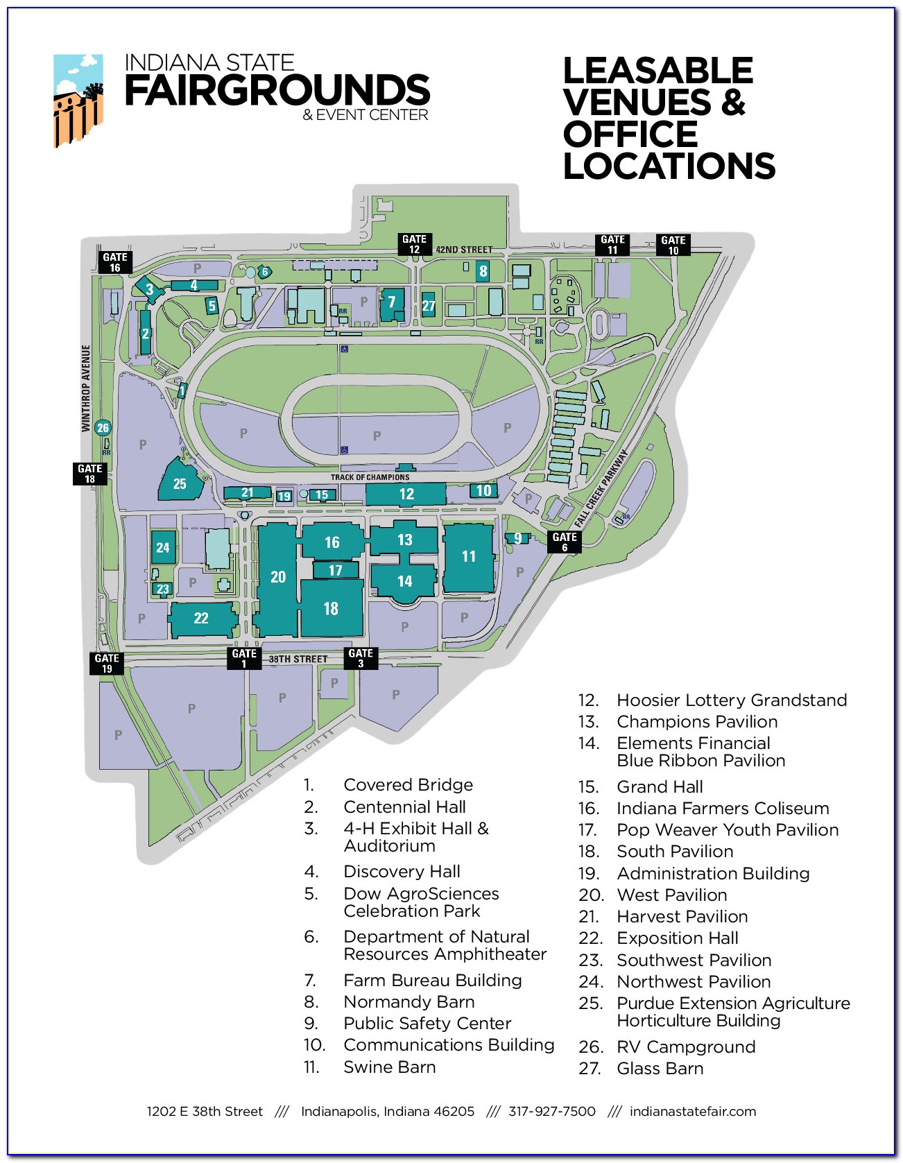 Indiana State Fairgrounds Campground Map