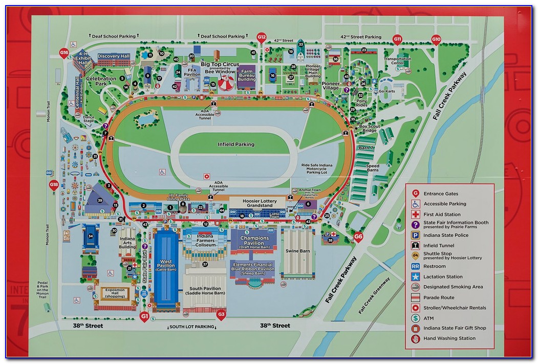Indiana State Fairgrounds Map 2019